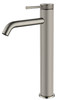 Mica Fluted Stainless steel Tall Basin Mixer Curved Spout - Matt Black, Brushed Nickel, Gun Metal Grey and French Gold  Mica Fluted Stainless steel Tall Basin Mixer Curved Spout - Matt Black, Brushed Nickel, Gun Metal Grey and French Gold