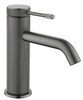 Mica Fluted Stainless steel Basin Mixer Curved Spout - Matt Black, Brushed Nickel, Gun Metal Grey and French Gold   Mica Fluted Stainless steel Basin Mixer Curved Spout - Matt Black, Brushed Nickel, Gun Metal Grey and French Gold