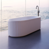 Corinthian Fluted Freestanding Bath Tub 1500mm/1700mm - Gloss White Corinthian Fluted Freestanding Bath Tub 1500mm/1700mm - Gloss White