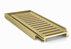 Muse Aluminium Linear Brushed Gold Floor Grate 14mm x 100mm - Custom Length Muse Aluminium Linear Brushed Gold Floor Grate 14mm x 100mm - Custom Length