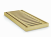 Muse Aluminium Linear Brushed Gold Floor Grate 14mm x 100mm - Custom Length Muse Aluminium Linear Brushed Gold Floor Grate 14mm x 100mm - Custom Length