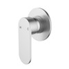 Sora Stainless Steel Bath or Shower Wall Mixer - Brushed Stainless Steel