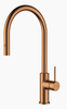Otus Slimline ss Gooseneck Pull-Out Sink Mixer In Brushed Copper