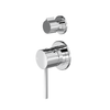 Linsol Gigi S3 304 Stainless Steel Bath Shower Wall Mixer with Divertor Separate Back Plate - Chrome