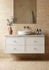 Marius Twin Hampton Shaker 1800 mm Wall Hung Vanity - Optional Stone Bench Top