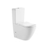 Meyrin Tornado Quiet Round with curve seat wall faced toilet (Rimless + Tornado)  675x390x860  