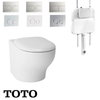 TOTO Hayon CW254PJT1WS Wall Faced Toilet with Inwall Cistern & Flush Plate