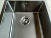 Cube Square Single Sink with Round Corner gun metal 390*450*225