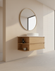 Skye Wall Hung Vanity with Open Shelf, Bench Top & Basin - 750mm