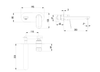 Sulu II Wall Bath/Basin Mixer Brushed Gold 