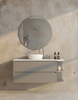 Skye Wall Hung Vanity with Open Shelf, Bench Top & Basin - 900mm