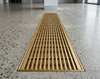 Brushed Gold Flexi Custom Grate-304 Stainless Steel -100mm Wide