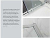 Semi Frameless Corner Double Sliding Door Shower Screen Matt Black 