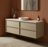 LEVI Wall Hung Vanity 1200 mm Push Open with Optional Stone Bench Top - All Drawer