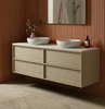LEVI Wall Hung Vanity 1800 mm Push Open with Optional Stone Bench Top - All Drawer
