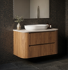 Coogee TWIN Rouned Curve Corner 900 mm Vanity - Optional Stone Bench Top