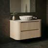 Coogee TWIN Rouned Curve Corner 900 mm Vanity - Optional Stone Bench Top