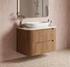 Coogee TWIN Rouned Curve Corner 750 mm Vanity - Optional Stone Bench Top