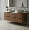 Coogee TWIN Rouned Curve Corner 1201 - 1499 mm Vanity - Optional Bench Top