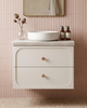 Marius Twin Hampton Shaker 601 - 899 mm Wall Hung Vanity - Optional Bench Top