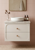 Marius Twin Hampton Shaker 901 - 1199 mm Wall Hung Vanity - Optional Bench Top