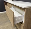Infinity Short Wall Hung Vanity 900 mm, Open Shelf - Optional Stone Bench Top