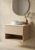Infinity Short Wall Hung Vanity 610 - 890 mm, Open Shelf - Optional Stone Bench Top