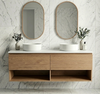 Infinity Short Wall Hung Vanity 1500 mm, Open Shelf - Optional Stone Bench Top