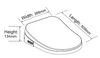 Smart Electric Toilet Cover Seat with Remote control 
