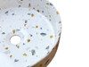 Sasso 36 Counter-top Round Basin - Gold Terrazzo finishing