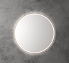 Aulic Windsor Round 700mm Led Mirror -  Brushed Bronze Framed