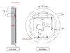 Aulic Windsor Round 900mm Led Mirror -Gun Metal Framed