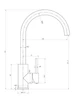 Otus Slimline Sink Mixer Gooseneck Brushed Copper 
