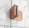 Wall Brackets for Frameless Shower Screen - Brushed Copper