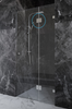 180 Degree Hinge for Frameless Shower Screen - Brushed Nickel