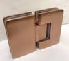 180 Degree Hinge for Frameless Shower Screen - Brushed Copper / Bronze