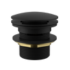 Bath Pop-up Waste 40mm With Removable Waste Overflow -Matt Black