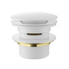 Bath Pop-up Waste 40mm With Removable Waste Overflow -Gloss White 