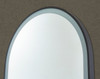 Poseidon Aura Arch Iron Framed Front Lit LED Mirror Matte Black Size: 600(W)*900mm(H)