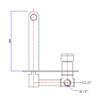 Normandy Lindy Bath Spout and Mixer Tap Combo Brushed Bronze/Copper
