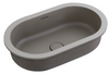 Bella Vista Doros Zayt Solid Surfurce Drop In or Undermount Basin with overflow 530x320x168mm