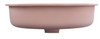 Bella Vista Doros Rose Solid Surfurce Drop In or Undermount Basin with overflow 530x320x168mm