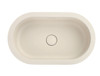 Bella Vista Doros Pilos Solid Surfurce Drop In or Undermount Basin with overflow 530x320x168mm