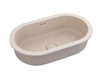 Bella Vista Doros Latte Solid Surfurce Drop In or Undermount Basin with overflow 530x320x168mm