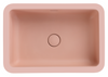 Bella Vista Thalios Rose Solid Surfurce Drop In or Undermount Basin with overflow 530x360x168mm