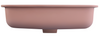 Bella Vista Thalios Rose Solid Surfurce Drop In or Undermount Basin with overflow 530x360x168mm