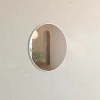 OTTI London 700mm Matt White Metal Frame Tuffi Mirror 