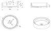 Bella Vista Thyra Matte White Solid Surfurce Basin with overflow 380 x 380 x 125mm