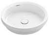 Bella Vista Calypsa Matte White Semi-Inset Basin with overflow 430 x 430 x 135mm