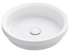 Bella Vista Calypsa Matte White Semi-Inset Basin with overflow 430 x 430 x 135mm